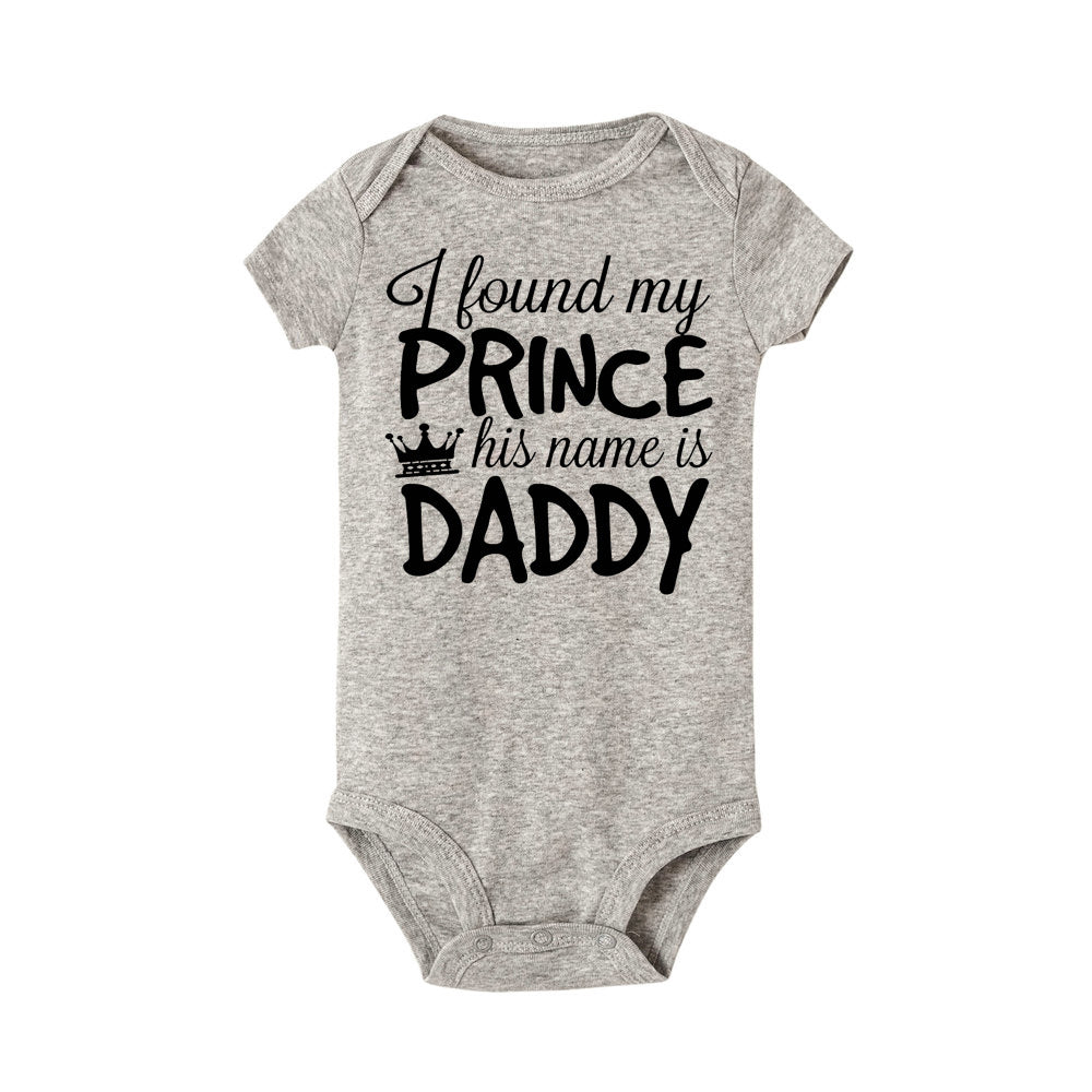 Baby's short sleeve crawling suit