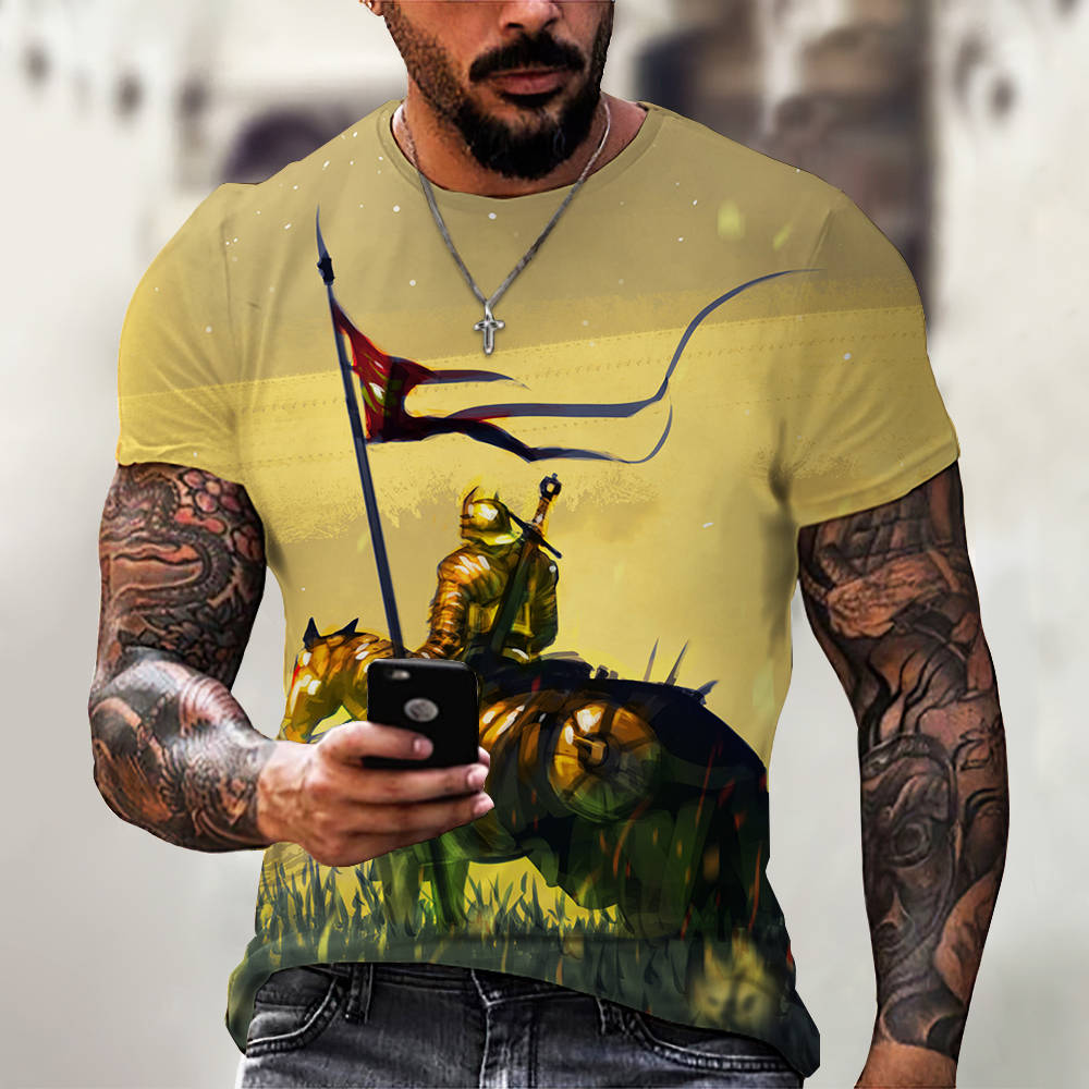 3D Digital Printing Casual Short-Sleeved T-Shirt