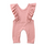 Kids Baby Girl Ruffle Clothing Knitted Romper Jumpsuit Short Sleeve Casual Kid Overalls Pants Outfit Girls 1-6T