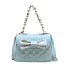 Fashionable Bowknot Lingge Pearl Portable Messenger Bag