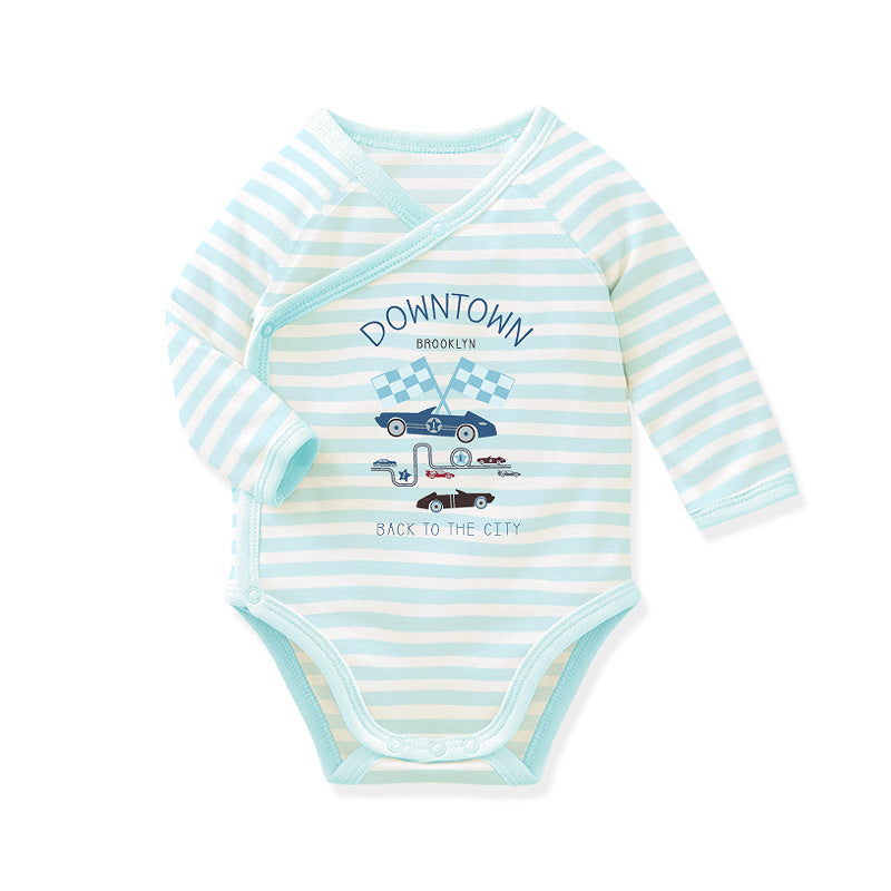Cotton baby coveralls fart double layer