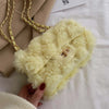 Plush bag for autumn and winter