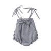 Newborn Toddler Infant Baby Girl Rompers Off Shoulder Bow Jumpsuit Outfit Sunsuit Clothes Baby Clothes