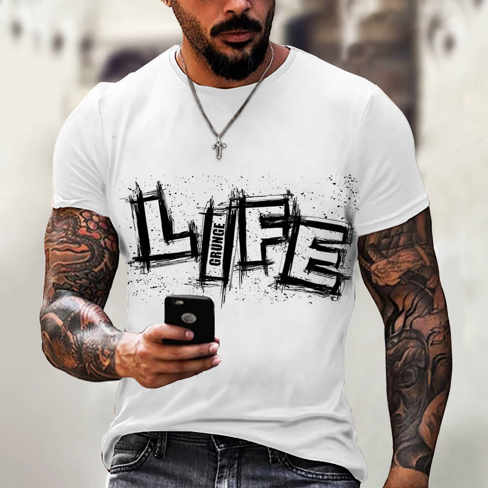 3D Digital Printing Casual Short-Sleeved T-Shirt