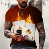 New Men Summer 3Dt Shirt Top Printing Street Short Sleeves