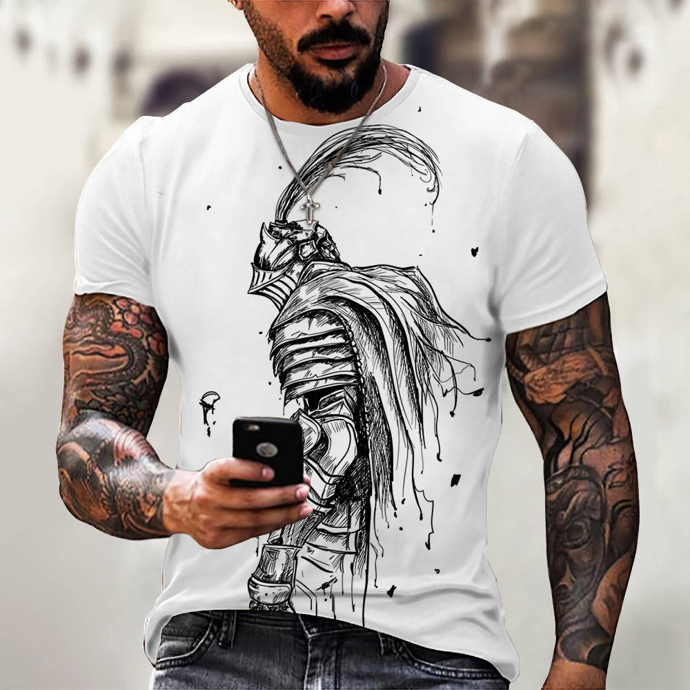 3D Digital Printing Casual Short-Sleeved T-Shirt