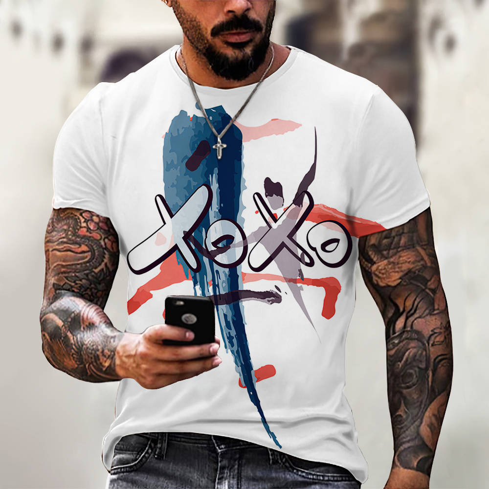 3D Digital Printing Casual Short-Sleeved T-Shirt