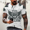 New Men Summer 3Dt Shirt Top Printed Street Short Sleeve