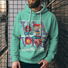 3D Digital Loose Print Hooded Sweatshirt