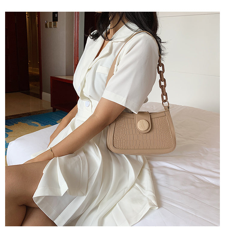Fashion all-match one-shoulder armpit bag