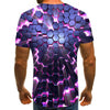 Digital print round neck short sleeve T-shirt