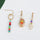 Handmade Personality Shell Rice Bead Earrings Set
