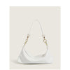 New Women's Bag Minimalist Pearl Baguette Texture Solid Color Shoulder Bag
