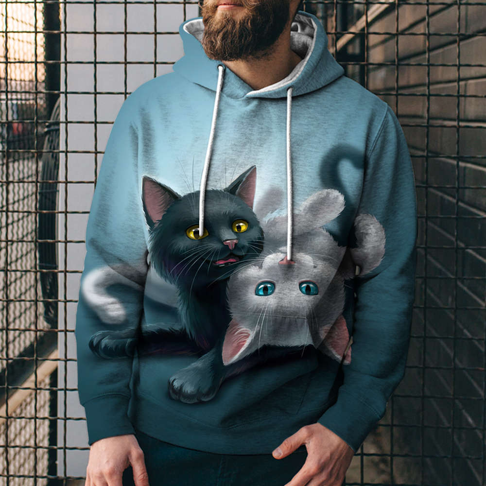 3D Digital Printing Casual Hoodie Sweatshirt