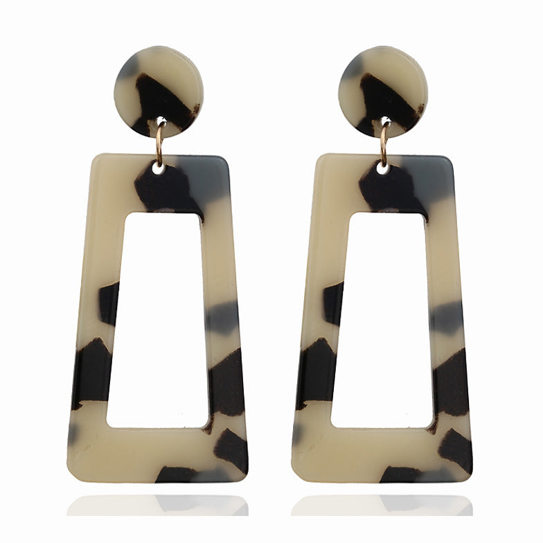 Geometric Acrylic Irregular Earrings Summer Beauty Jewelry
