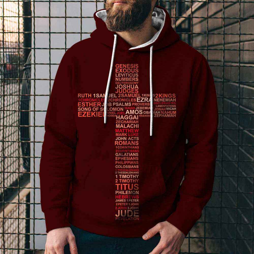 3D Digital Loose Print Hooded Sweatshirt