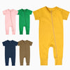 And Women's Baby Zipper Newborn Short-sleeved Romper Comfortable