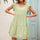 Women's Loose V-Neck Fungus Sleeve Dress