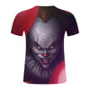 European And American Style Clown 3D Digital Printing Round Neck Short Sleeve T-Shirt