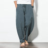 Fashion Casual Pants Imitating Linen Loose