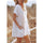 Pullover White Loose V Neck Dress