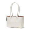 Women's Solid Color Large Capacity Woven Tote Bag
