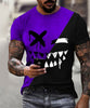 3D Digital Round Neck Short Sleeve T-Shirt