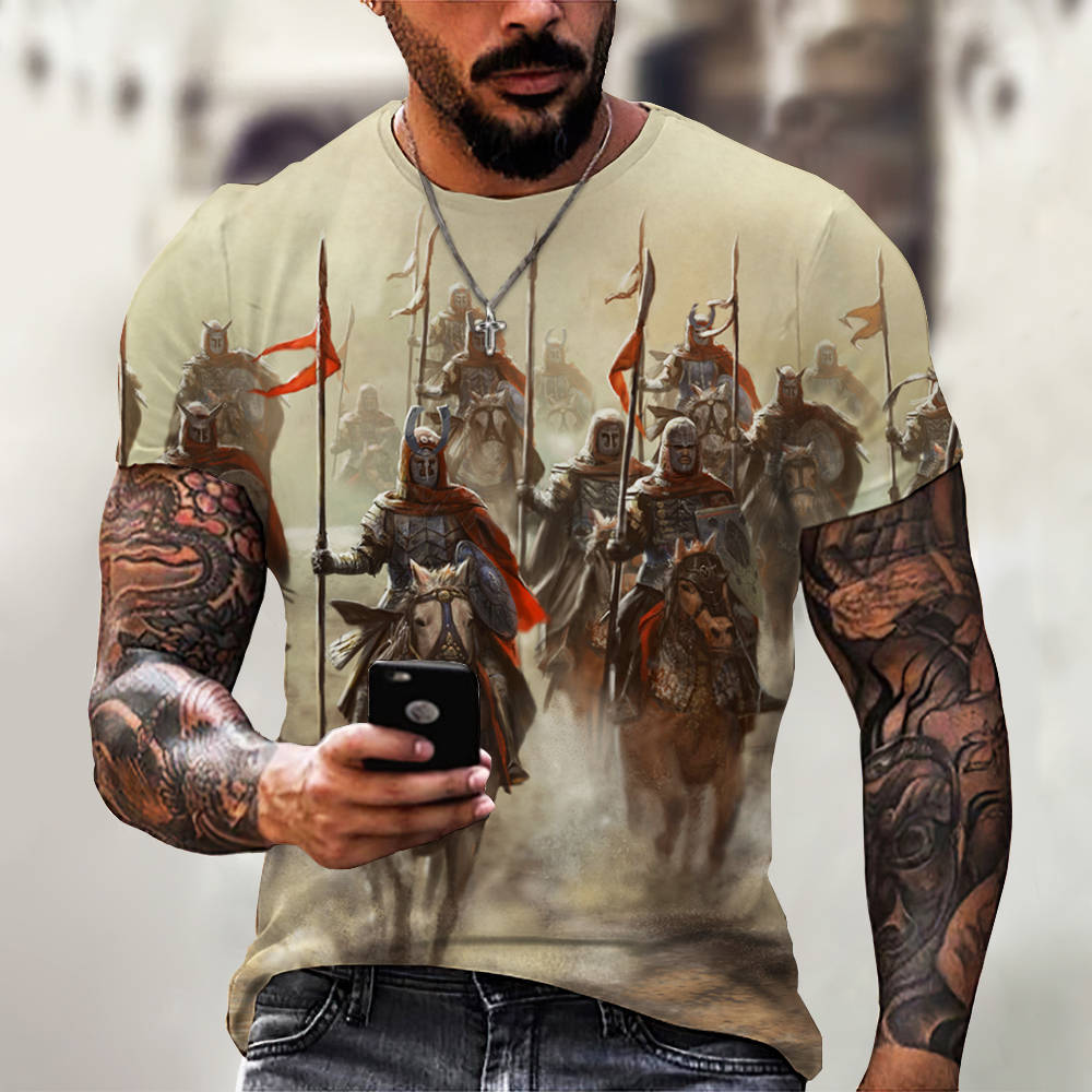 3D Digital Printing Casual Short-Sleeved T-Shirt