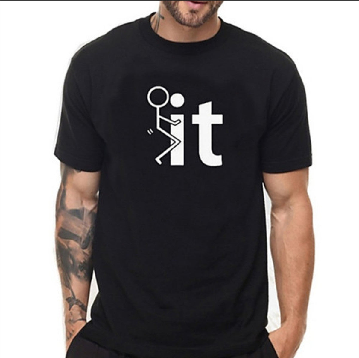 3D Digital Round Neck Short Sleeve T-Shirt