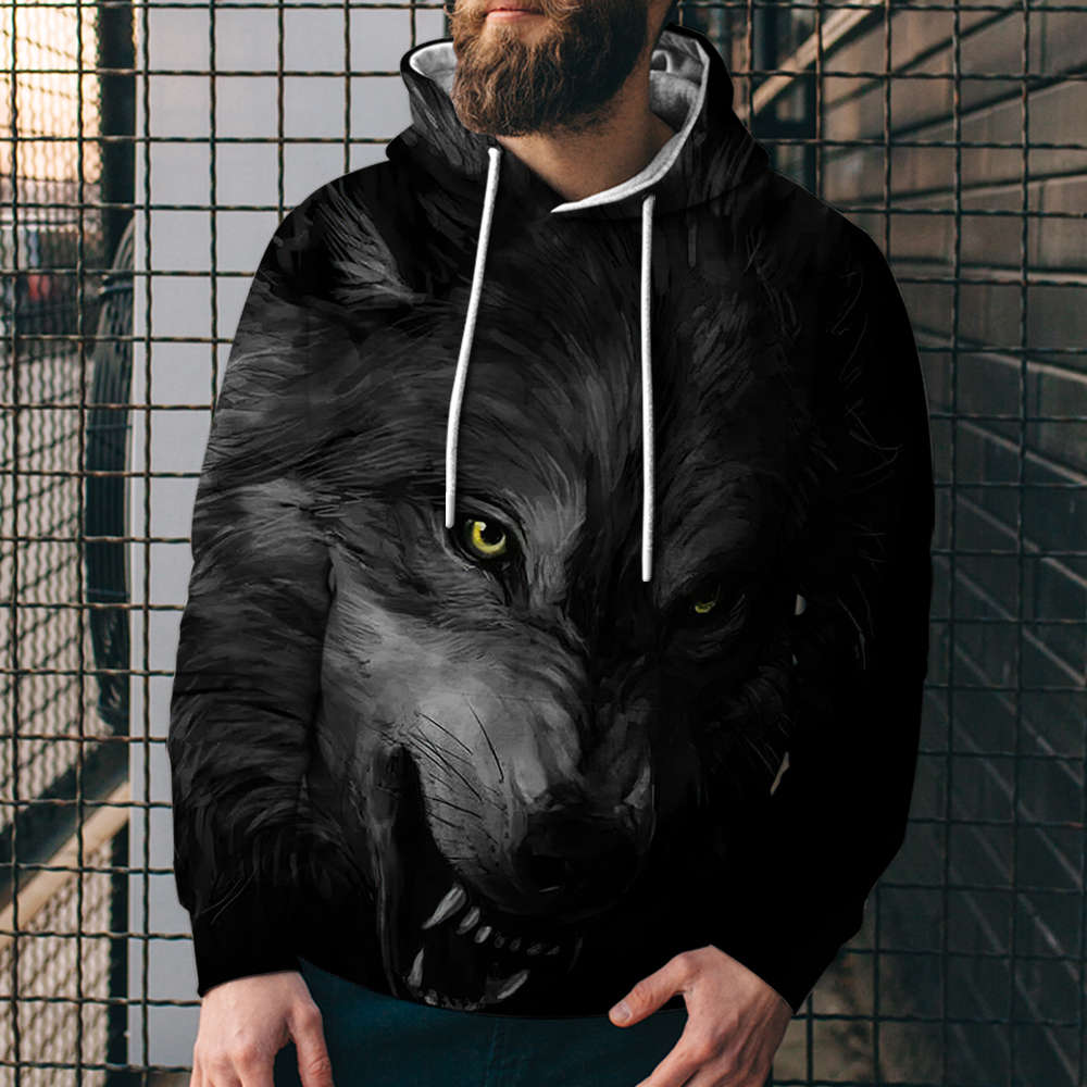 3D Digital Printing Casual Hoodie Sweatshirt