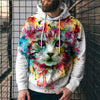3D Digital Printing Casual Hoodie Sweatshirt