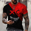 3D Digital Round Neck Short Sleeve T-Shirt