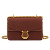 Pure color versatile fashion frosted shoulder bag