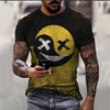3D Digital Round Neck Short Sleeve T-Shirt