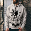 3D Digital Printing Loose Hooded Sweatshirt