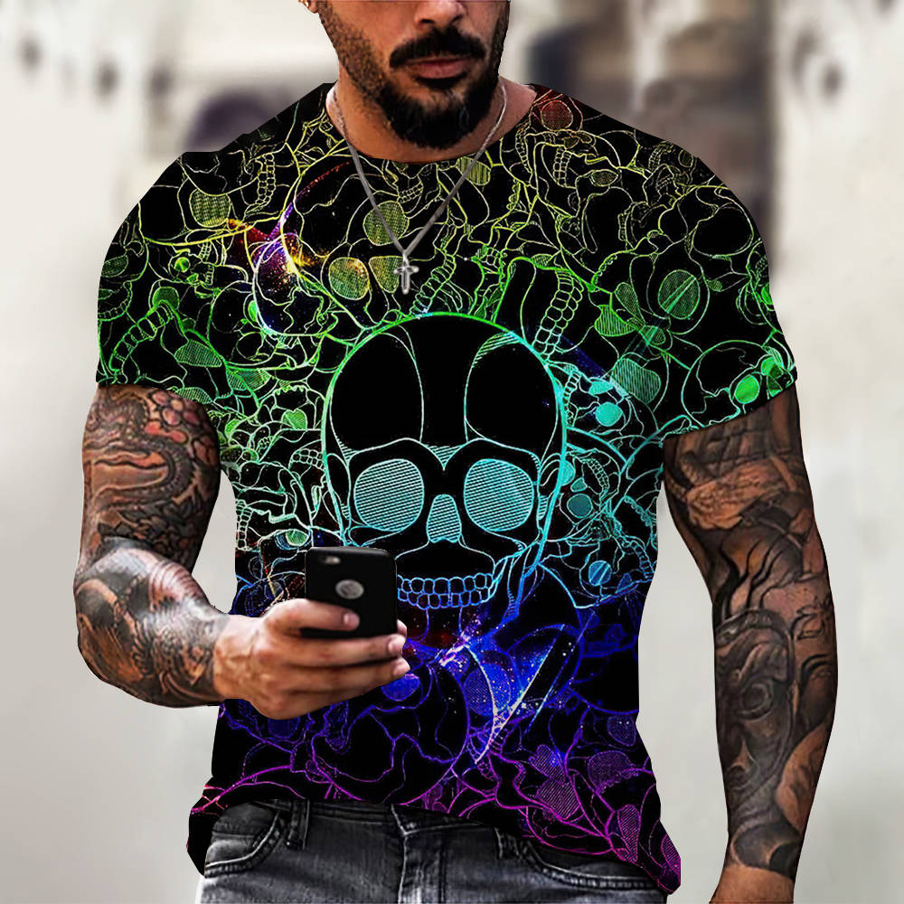 3D Digital Printing Casual Short-Sleeved T-Shirt