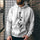 3D Digital Printing Loose Hooded Sweatshirt