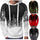 Mens casual sports tethered hooded fleece sweater jacket