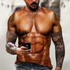 New Personality Pattern Muscle 3D Digital Printing Short-Sleeved T-Shirt