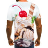 3D digital round neck short sleeve