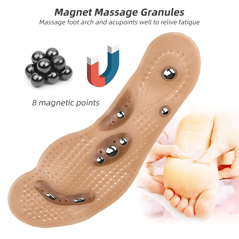 New Health Magnetic Therapy Massage Insoles for Men Women Weight Loss Promote Blood Circulation Foot Magnet Health Care Shoe Pad