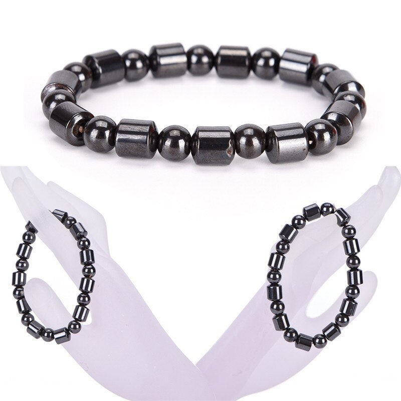 Adjustable Weight Loss Round Black Stone Therapy Bracelet Health Care Luxury Slimming Product