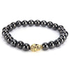 Adjustable Weight Loss Round Black Stone Therapy Bracelet Health Care Luxury Slimming Product