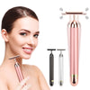 T Type Electric Golden Beauty Stick V Face Artifact Facial Massage Lift Vibration Massager for Face Beauty Equipment Wrinkle Bar