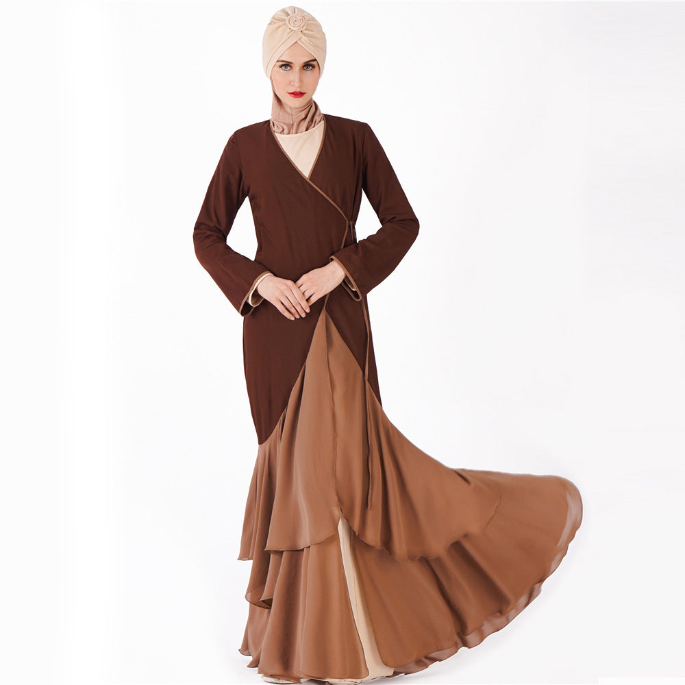 Muslim Women's Robe Cross-border New Open Dress