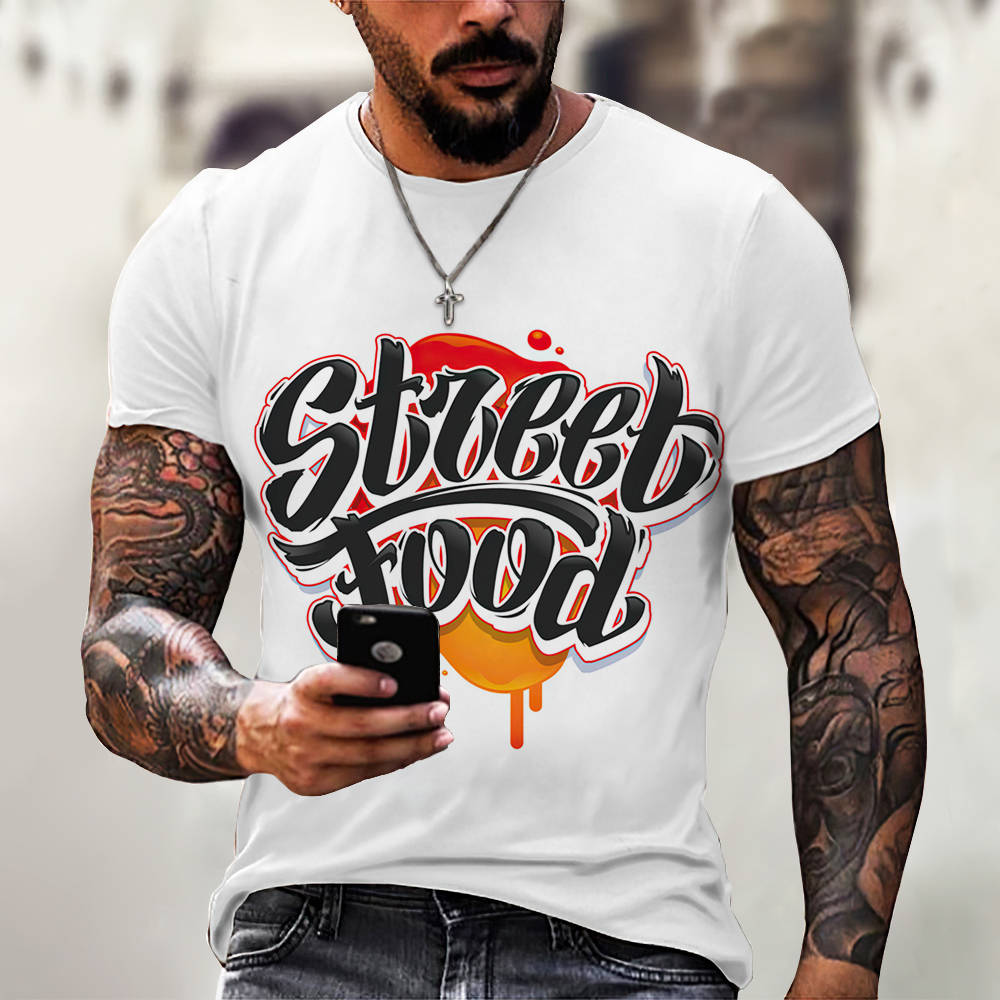 3D Digital Printing Casual Short-Sleeved T-Shirt