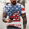 New Men Summer 3Dt Shirt Top Printed Street Short Sleeve