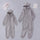 Plush Thick Wool Jumpsuit Hooded Pajamas Parent-child Wear