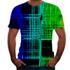 Digital print round neck short sleeve T-shirt