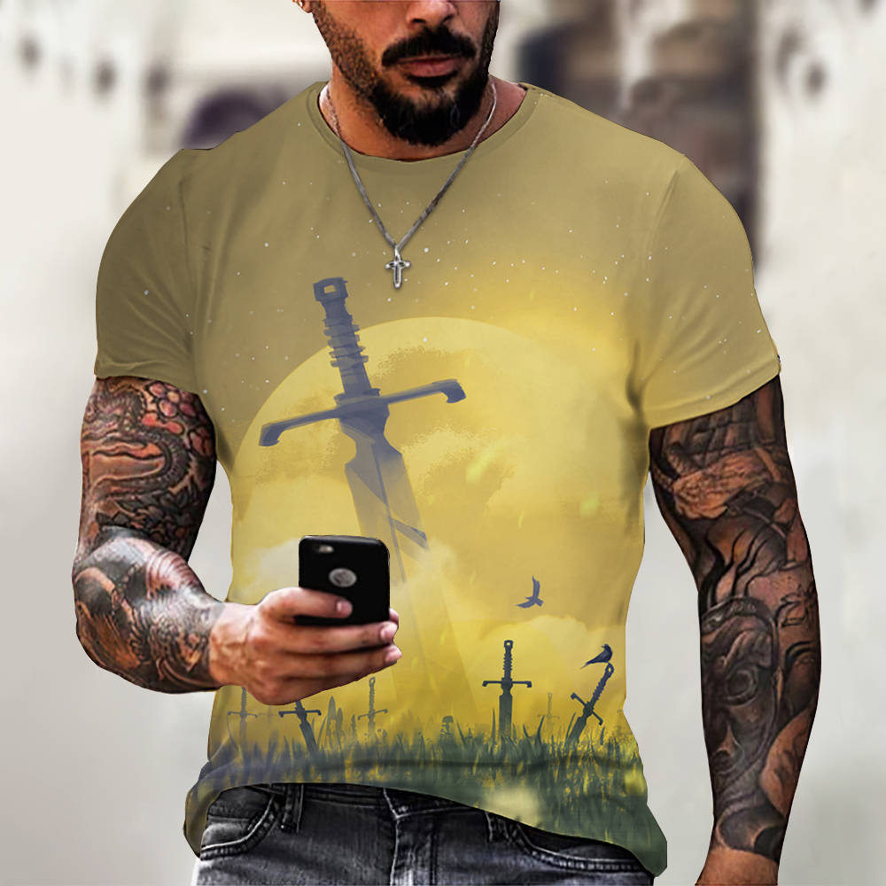 3D Digital Printing Casual Short-Sleeved T-Shirt